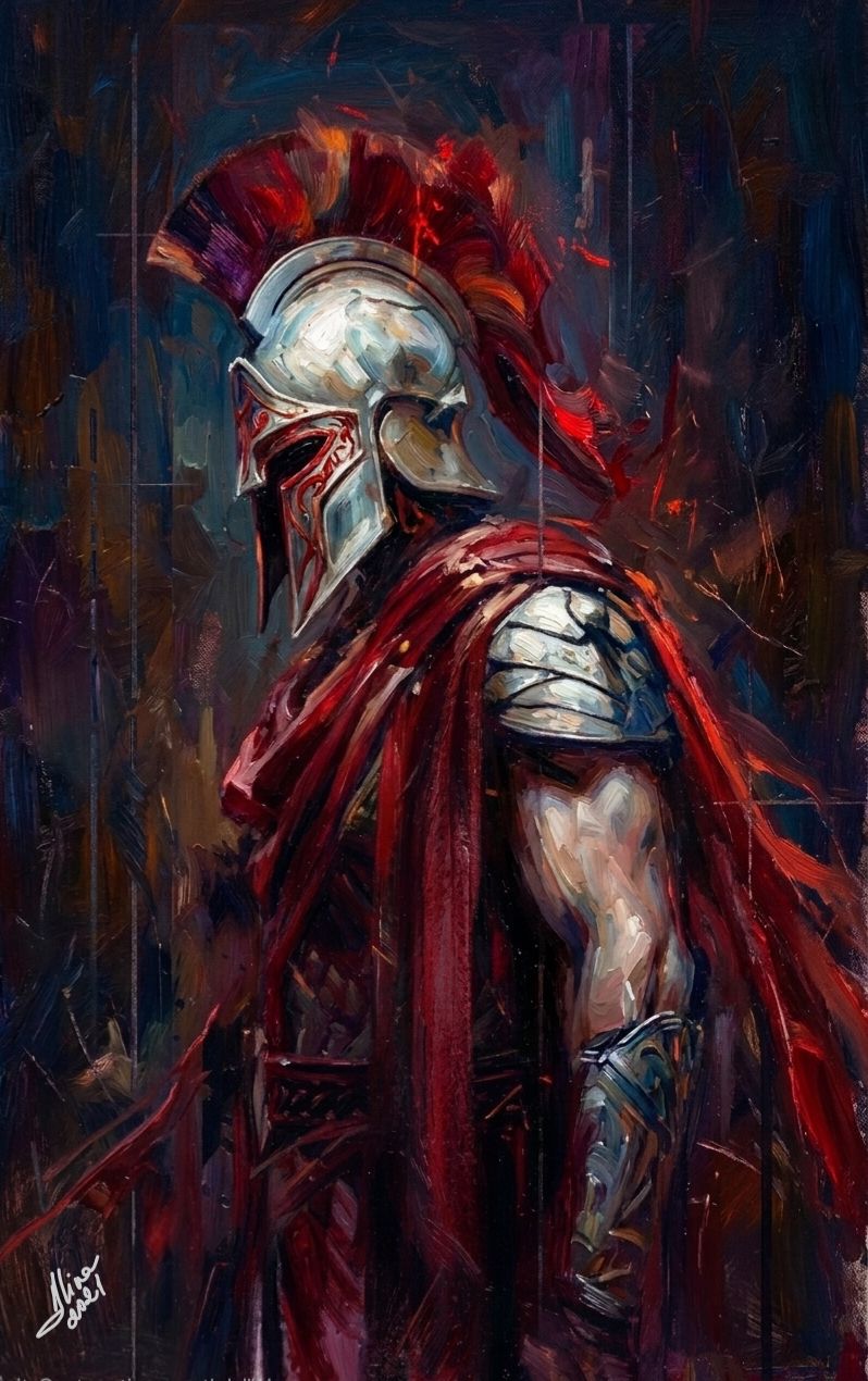 ArteDiAlina.com painting: The warrior
